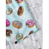 imageFloerns Boys Patchwork Drawstring Waist Printed Summer Boho Track ShortsBlue Donuts