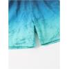 imageFloerns Boys Patchwork Drawstring Waist Printed Summer Boho Track ShortsBlue Ombre