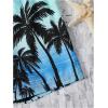 imageFloerns Boys Patchwork Drawstring Waist Printed Summer Boho Track ShortsBlue Tree