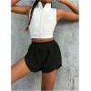imageFloerns Girls 2 in 1 Workout Running Athletic Tennis Butterfly Flowy ShortsBlack