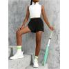 imageFloerns Girls 2 in 1 Workout Running Athletic Tennis Butterfly Flowy ShortsBlack