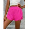 imageFloerns Girls 2 in 1 Workout Running Athletic Tennis Butterfly Flowy ShortsHot Pink