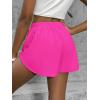 imageFloerns Girls 2 in 1 Workout Running Athletic Tennis Butterfly Flowy ShortsHot Pink