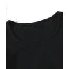 imageFloerns Girls Casual Short Sleeve Scoop Neck Tee Shirt Bodysuit JumpsuitBlack