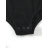 imageFloerns Girls Casual Short Sleeve Scoop Neck Tee Shirt Bodysuit JumpsuitBlack