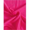 imageFloerns Girls Casual Short Sleeve Scoop Neck Tee Shirt Bodysuit JumpsuitHot Pink