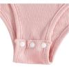 imageFloerns Girls Casual Short Sleeve Scoop Neck Tee Shirt Bodysuit JumpsuitPink