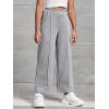 imageFloerns Girls Cross Elastic High Waist Wide Leg Loose Fit SweatpantsLight Grey