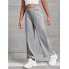imageFloerns Girls Cross Elastic High Waist Wide Leg Loose Fit SweatpantsLight Grey