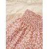 imageFloerns Girls Elastic Waist Wide Leg Loose Fit Floral Print Paperbag ShortsDusty Pink