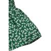 imageFloerns Girls Elastic Waist Wide Leg Loose Fit Floral Print Paperbag ShortsGreen