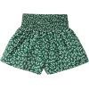 imageFloerns Girls Elastic Waist Wide Leg Loose Fit Floral Print Paperbag ShortsGreen