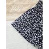 imageFloerns Girls Elastic Waist Wide Leg Loose Fit Floral Print Paperbag ShortsNavy Blue