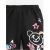 imageFloerns Girls Graphic Print Elastic Waist Sweatpants Casual Athletic Jogger Pants SweatpantsBlack