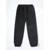 imageFloerns Girls Graphic Print Elastic Waist Sweatpants Casual Athletic Jogger Pants SweatpantsBlack Graphic