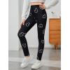 imageFloerns Girls Plaid Print Elastic Waist Leggings Casual Long PantsBlack Heart