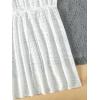 imageFloerns Girls Ruffle Trim V Neck Short Sleeve Swimwear Beachwear Cover UpWhite C