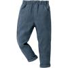 imageFloerns Boys Casual Elastic Waist Tapered Trousers Long Corduroy PantsBlue