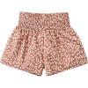 imageFloerns Girls Elastic Waist Wide Leg Loose Fit Floral Print Paperbag ShortsDusty Pink