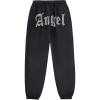 imageFloerns Girls Graphic Print Elastic Waist Sweatpants Casual Athletic Jogger Pants SweatpantsBlack Graphic