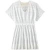 imageFloerns Girls Ruffle Trim V Neck Short Sleeve Swimwear Beachwear Cover UpWhite C