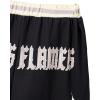imageFloerns Boys Paisley Print Elastic Waist Contrast Trim Track ShortsBlack Letter