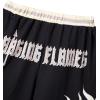 imageFloerns Boys Paisley Print Elastic Waist Contrast Trim Track ShortsBlack Letter