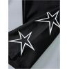 imageFloerns Girls Casual Drawstring High Waist Seam Sweatpants with PocketBlack Star