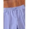 imageFloerns Girls Casual Drawstring High Waist Seam Sweatpants with PocketDusty Purple