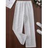 imageFloerns Girls Casual Drawstring High Waist Seam Sweatpants with PocketLight Grey