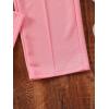 imageFloerns Girls Casual Drawstring High Waist Seam Sweatpants with PocketPink