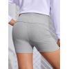 imageFloerns Girls Dance Shorts Breathable Rib Knit Sporty Running Biker ShortsLight Grey