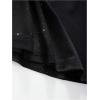 imageFloerns Girls Stretchy Elastic High Waist Bow Front Bell Bottom Flare Leg PantsBlack Mesh
