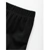 imageFloerns Girls Stretchy Elastic High Waist Bow Front Bell Bottom Flare Leg PantsBlack Mesh