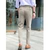 imageFloerns Mens Classic Fit Flat Front Dress Pants Office Business TrousersKhaki