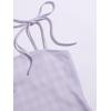 imageFloerns Womens Plaid Print Mini Cami Bodycon DressLilac Purple