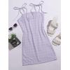 imageFloerns Womens Plaid Print Mini Cami Bodycon DressLilac Purple