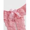 imageFloerns Womens Plus Size 2 Pack Lace Seamless VStrings Thong Panties SetA Multi