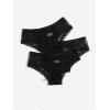 imageFloerns Womens Plus Size 2 Pack Lace Seamless VStrings Thong Panties SetBlack Ink
