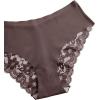 imageFloerns Womens Plus Size 2 Pack Lace Seamless VStrings Thong Panties SetBrown Multi