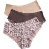 imageFloerns Womens Plus Size 2 Pack Lace Seamless VStrings Thong Panties SetBrown Multi
