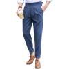 imageFloerns Mens Classic Fit Flat Front Dress Pants Office Business TrousersDusty Blue