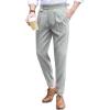 imageFloerns Mens Classic Fit Flat Front Dress Pants Office Business TrousersLight Grey