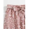 imageFloerns Womens Floral Printed Elastic Waist A Line Pleated Ruffle Midi SkirtPink