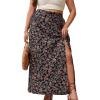 Black Brown Floral