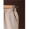 imageFloerns Boys Two Piece Outfit Button Front Shirt Top with Drawstring Shorts SetKhaki Geo