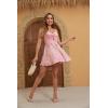 imageFloerns Womens Boho Floral Print Twist Front Cami A Line Mini DressPale Pink