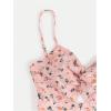 imageFloerns Womens Boho Floral Print Twist Front Cami A Line Mini DressPastel Pink