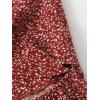 imageFloerns Womens Boho Floral Print Twist Front Cami A Line Mini DressRedwood