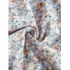 imageFloerns Girls Boho Floral Cold Shoulder Short Sleeve Ruffle Hem A Line DressBlue